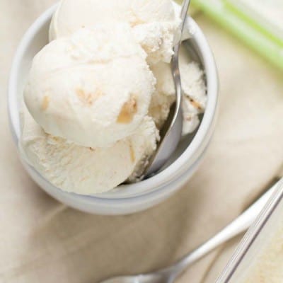 Rich, creamy Lemon Bar Ice Cream has a subtle flavor with chunks of deliciously tart lemon bars in every bite. The perfect treat for any lemon or ice cream lover!