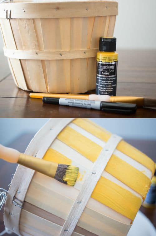 Painted Ruler Basket - Teacher Gift | Real Housemoms