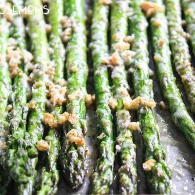 Roasted Garlic Parmesan Asparagus is packed full of flavor and is a great way to get some greens into your diet! It is quick to make and can be eaten as a side dish or a snack.