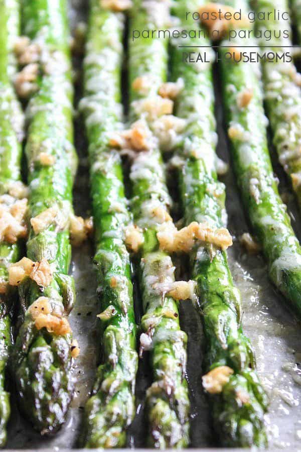 Roasted Garlic Parmesan Asparagus is packed full of flavor and is a great way to get some greens into your diet! It is quick to make and can be eaten as a side dish or a snack.