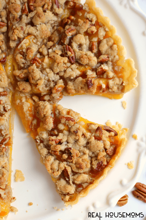Our Peach Crumble Tart is ike peach pie, but better!! This will be your new favorite way to enjoy summer's best peaches!