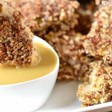 Pecan Crusted Chicken Tenders are my go to weeknight dinner!