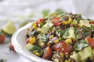 Turn all that gorgeous summer produce into a fabulous Meatless Monday meal with our Roasted Corn and Quinoa Salad