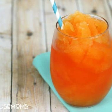 Sunshine Slush Cocktail is a light and refreshing grown up version of your kid's favorite drink!