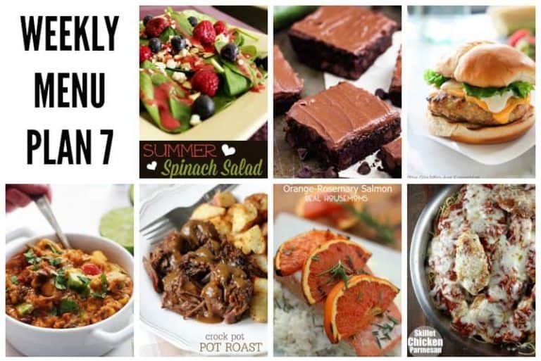 We’ve put together a WEEKLY MEAL PLAN to make your week a bit easier! We’ve got dinner planned so you don’t have to worry!
