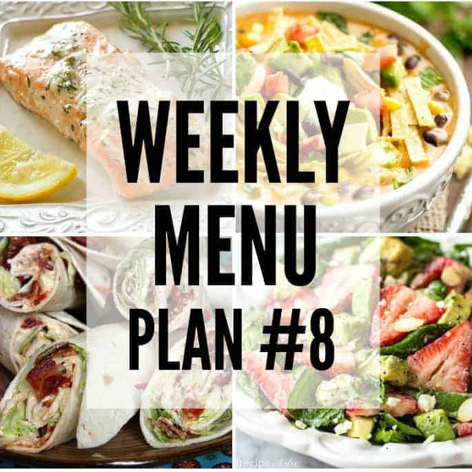 We’ve put together a WEEKLY MEAL PLAN to make your week a bit easier! We’ve got dinner planned so you don’t have to worry!