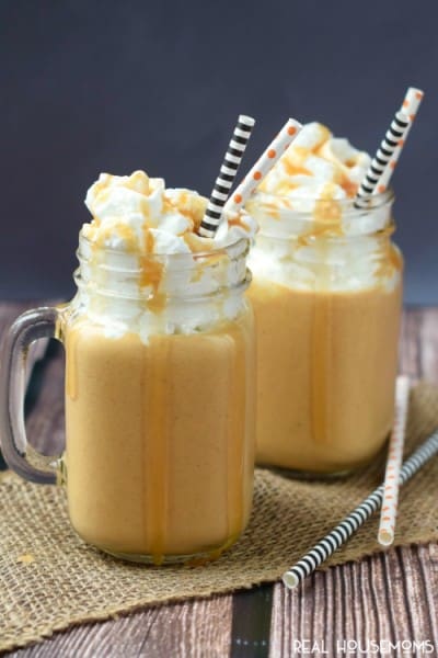 Boozy Pumpkin Caramel Milkshake ⋆ Real Housemoms