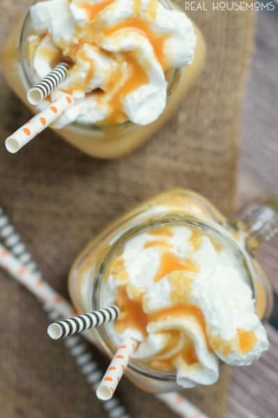 Boozy Pumpkin Caramel Milkshake ⋆ Real Housemoms