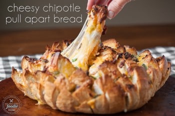 Cheesy Chipotle Pull Apart Bread | Self Proclaimed Foodie