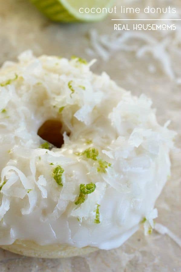 Coconut Lime Donuts are full of flavor! This breakfast will start your day with a smile!