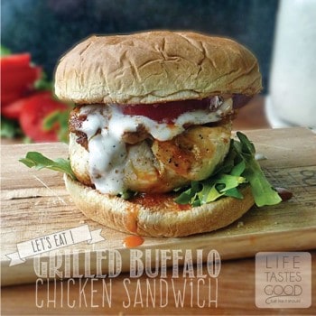 Grilled Buffalo Chicken Sandwich Recipe | by Life Tastes Good