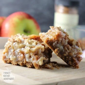 salted caramel apple magic cookie bars 