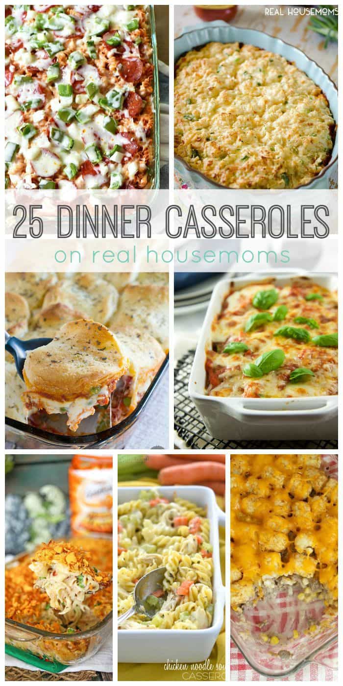 Comfort food is the best, and these 25 Dinner Casseroles are just the thing to feed a crowd and fill you up!