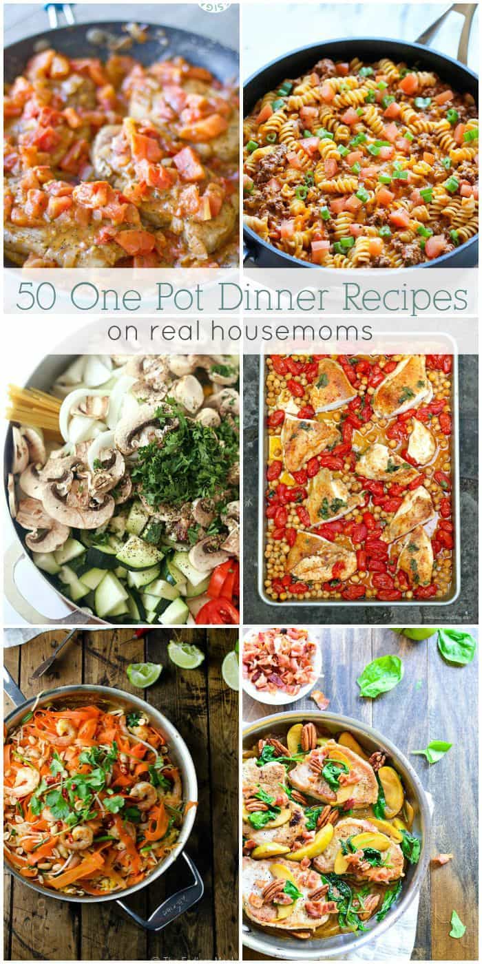 Looking for some new meal time inspiration? These 50 One Pot Dinner Recipes are simple, delicious, and best of all...have minimal clean up!