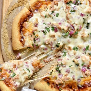 BBQ Chicken Pizza is my all time favorite pizza and ready in under 30 minutes!!