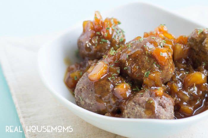 Hawaiian Meatballs come together in 30 minutes and are perfect for game day!