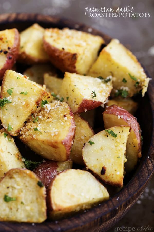 Parmesan- Garlic Roasted Potatoes - The Recipe Critic