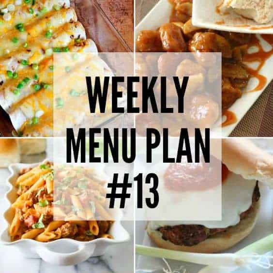 Weekly Menu Plan #13 ⋆ Real Housemoms