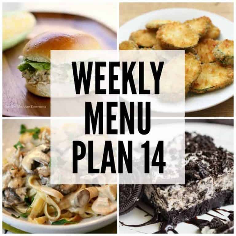 We’ve put together a WEEKLY MEAL PLAN to make your week a bit easier! We’ve got dinner planned so you don’t have to worry!