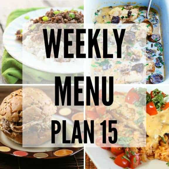 We’ve put together a WEEKLY MEAL PLAN to make your week a bit easier! We’ve got dinner planned so you don’t have to worry!