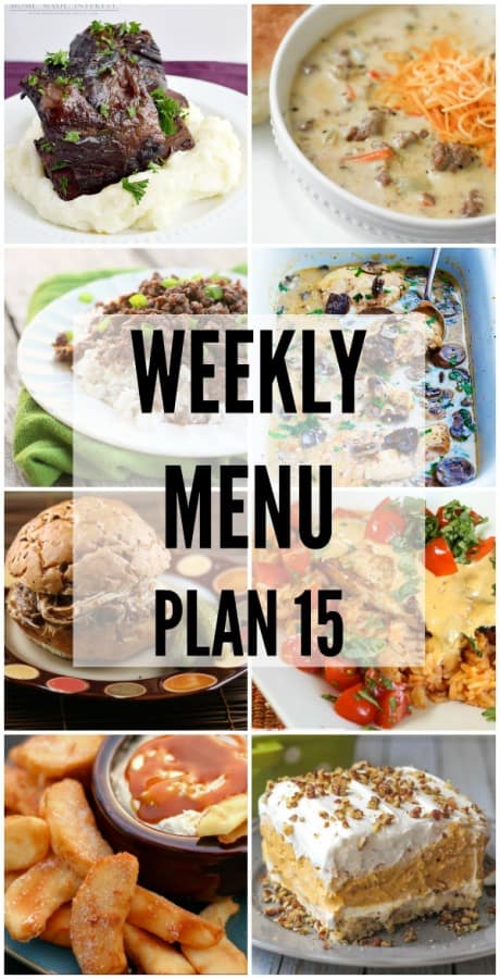 Weekly Menu Plan #15 ⋆ Real Housemoms