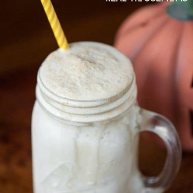 Enjoy the best that Fall has to offer with this Bourbon Pumpkin Milkshake, a delicious adult only creamy dessert cocktail!