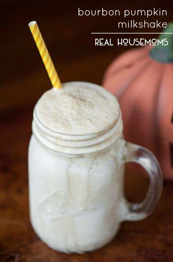 Enjoy the best that Fall has to offer with this Bourbon Pumpkin Milkshake, a delicious adult only creamy dessert cocktail!