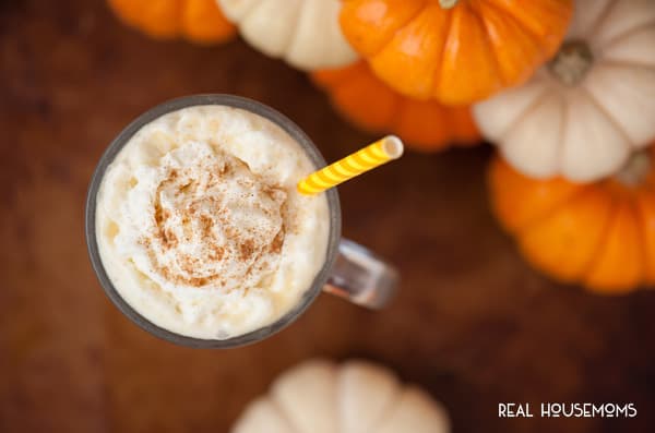 Stay cozy warm this fall and enjoy some delicious Pumpkin White Hot Chocolate made with pumpkin puree and white chocolate!