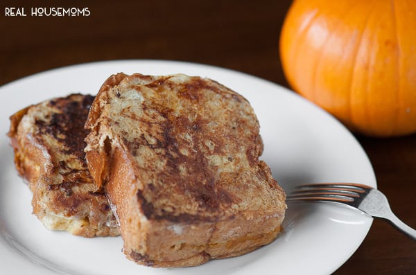 Starting a cool crisp fall morning off with delicious Stuffed Pumpkin French Toast for breakfast is a real treat your entire family will love!