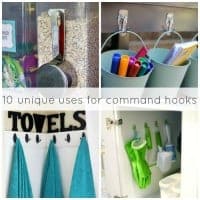 We all love Command Hooks and they are great for organizing! Here are 10 unique uses for command hooks you may have never thought to do around your home.