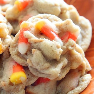 Candy Corn Crunch Cookies are a great Halloween dessert idea that everyone is sure to love!