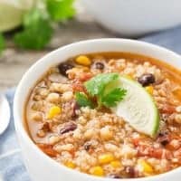 Southwest Quinoa Soup is a hearty, fulfilling soup that makes a meal and easy to prepare with great flavor! Grab a bowl and spoon!