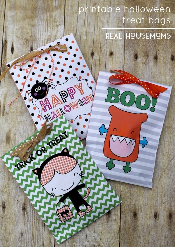 Printable Halloween Treat Bags are perfect for classroom Halloween parties!