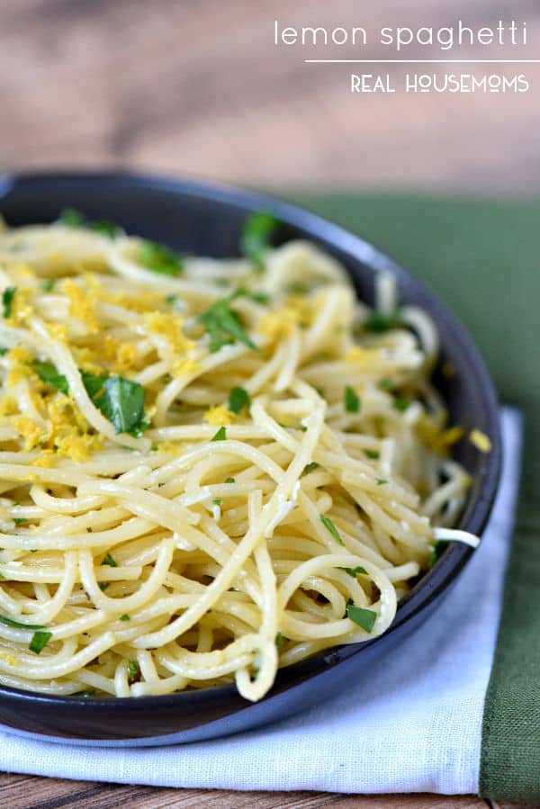 Lemon Spaghetti - Real Housemoms