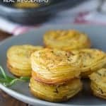 Parmesan and Rosemary Potato Stacks are an easy and delicious way to serve potatoes!