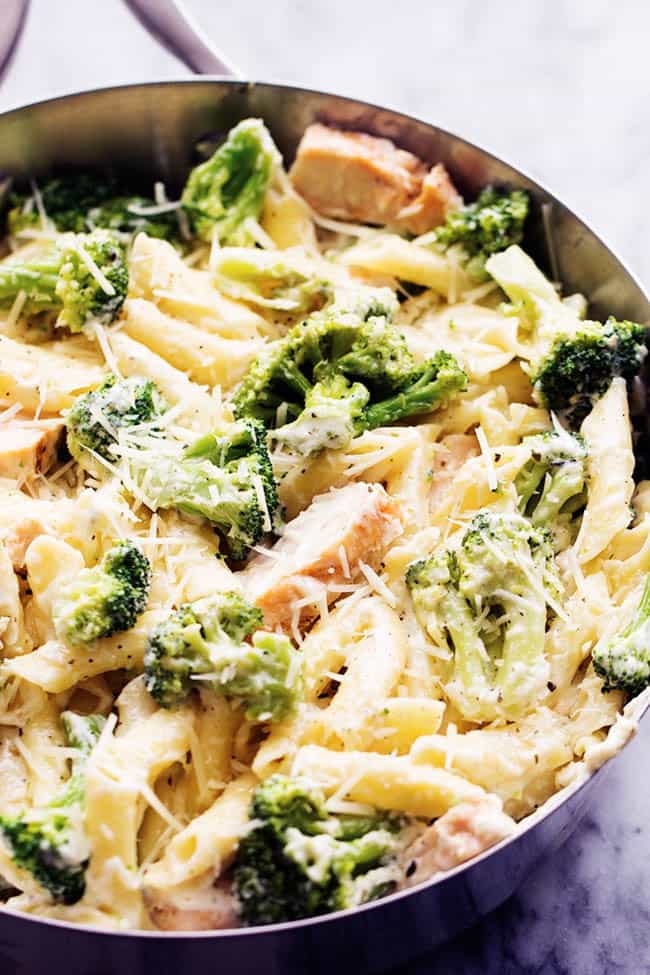 Three Cheese Chicken Broccoli Alfredo - The Recipe Critic