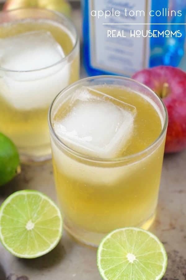 This Apple Tom Collins is crazy good! Maybe every cocktail should get a fall twist!