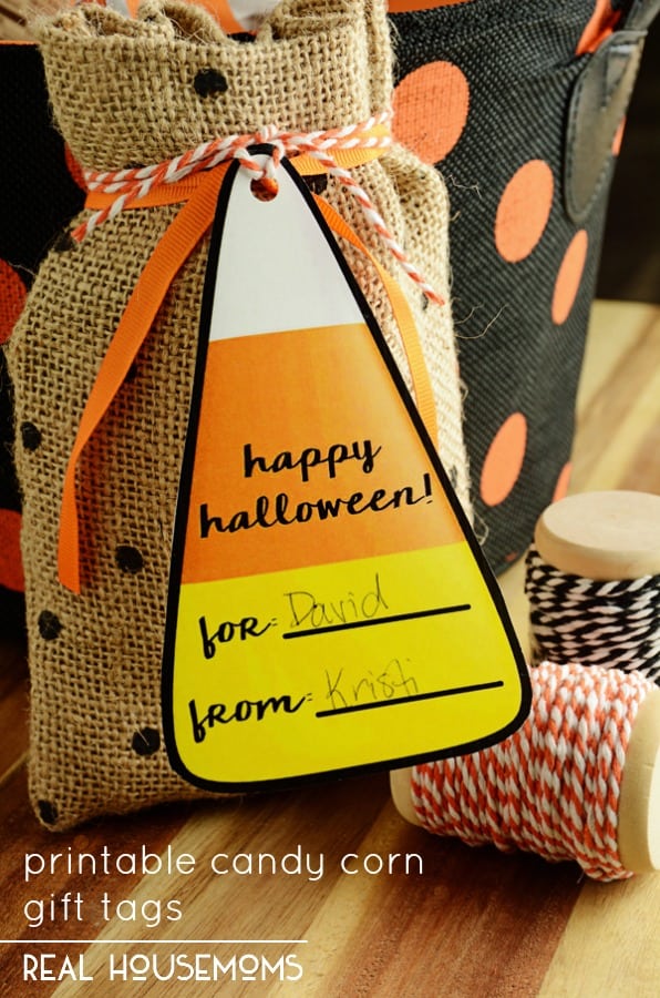 These free Printable Candy Corn Gift Tags are perfect for all of your treats (and tricks!) this season