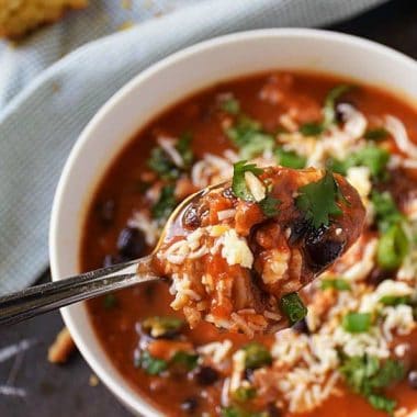 Slow Cooker Pumpkin Chili is full of wonderful flavors that combine to create a comforting bowl of chili that will warm you through and through!