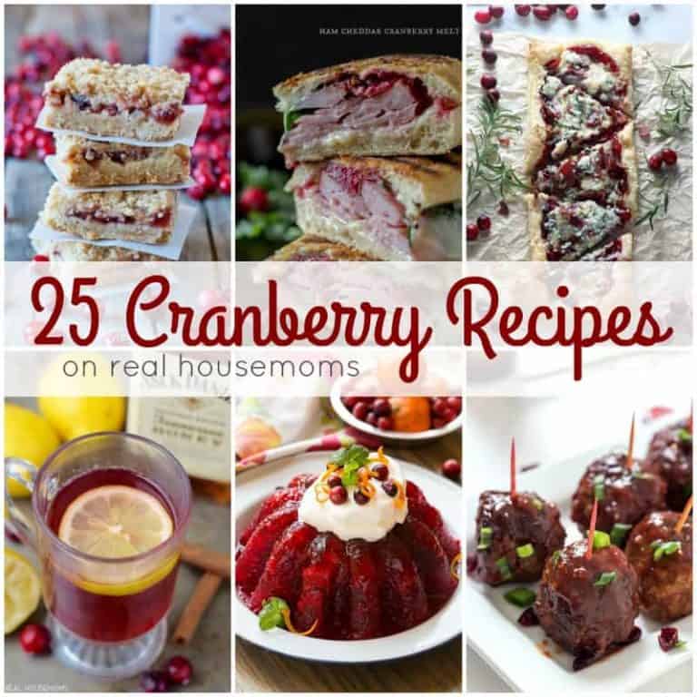 Turn tart little berries into something crave-able with these 25 Cranberry Recipes! Perfect for the holidays, there's a cranberry recipe for every course!