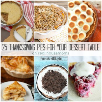 Get ready to set your holiday table with these 25 THANKSGIVING PIES FOR YOUR DESSERT TABLE! There's something for everyone, and you just might find a new favorite!
