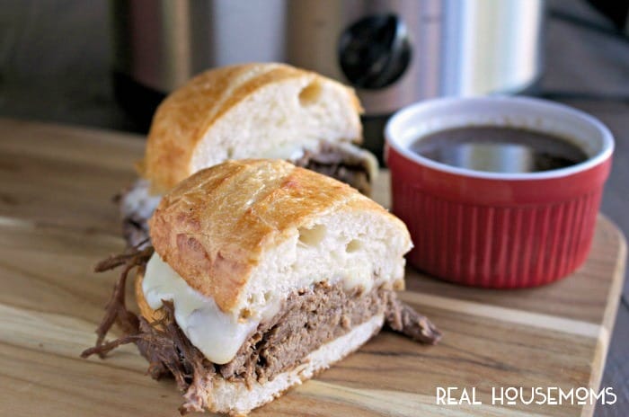 These SLOW COOKER BEER FRENCH DIP SANDWICHES are an easy way to get dinner on the table and they taste better than at a restaurant!