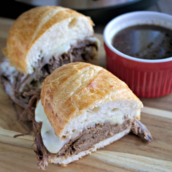 Slow Cooker Beer French Dip Sandwiches l Real Housemoms