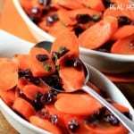 CRANBERRY SAGE CARROTS are a simple vegetable side dish that go along wonderuflly with a big, juicy turkey!