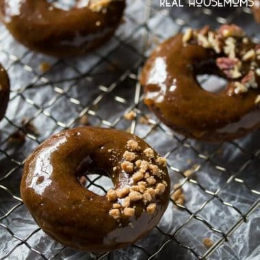 DULCE DE LECHE GLAZED CHOCOLATE DONUTS are a sinfully good breakfast treat!