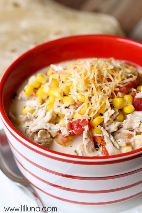 Mexican Chicken and Corn Soup - Lil' Luna