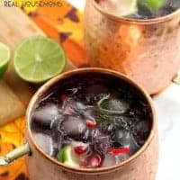 The classic Moscow Mule cocktail gets a fall flavor makeover with these POMEGRANATE CRANBERRY MOSCOW MULES!
