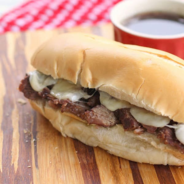 Slow Cooker French Dip Sandwiches - The Girl Who Ate Everything