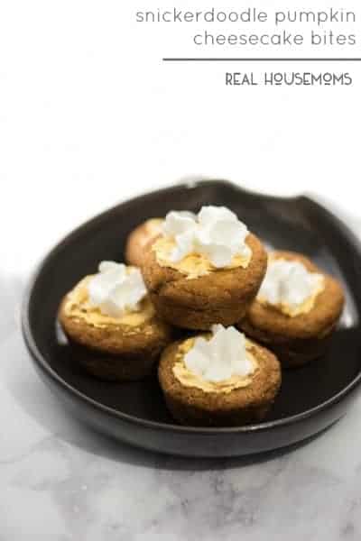 Snickerdoodle Pumpkin Cheesecake Bites ⋆ Real Housemoms