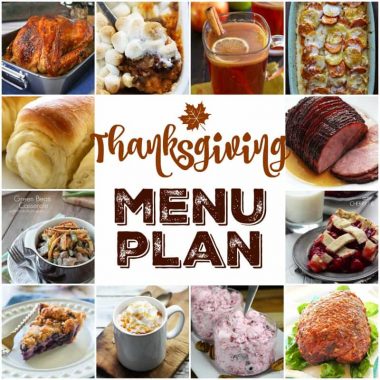 We've put together a MEAL PLAN for your Thanksgiving dinner that'll make planning your holiday meal easy and delicious!